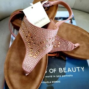 New Deisy fuentes Sandals rose and gold
